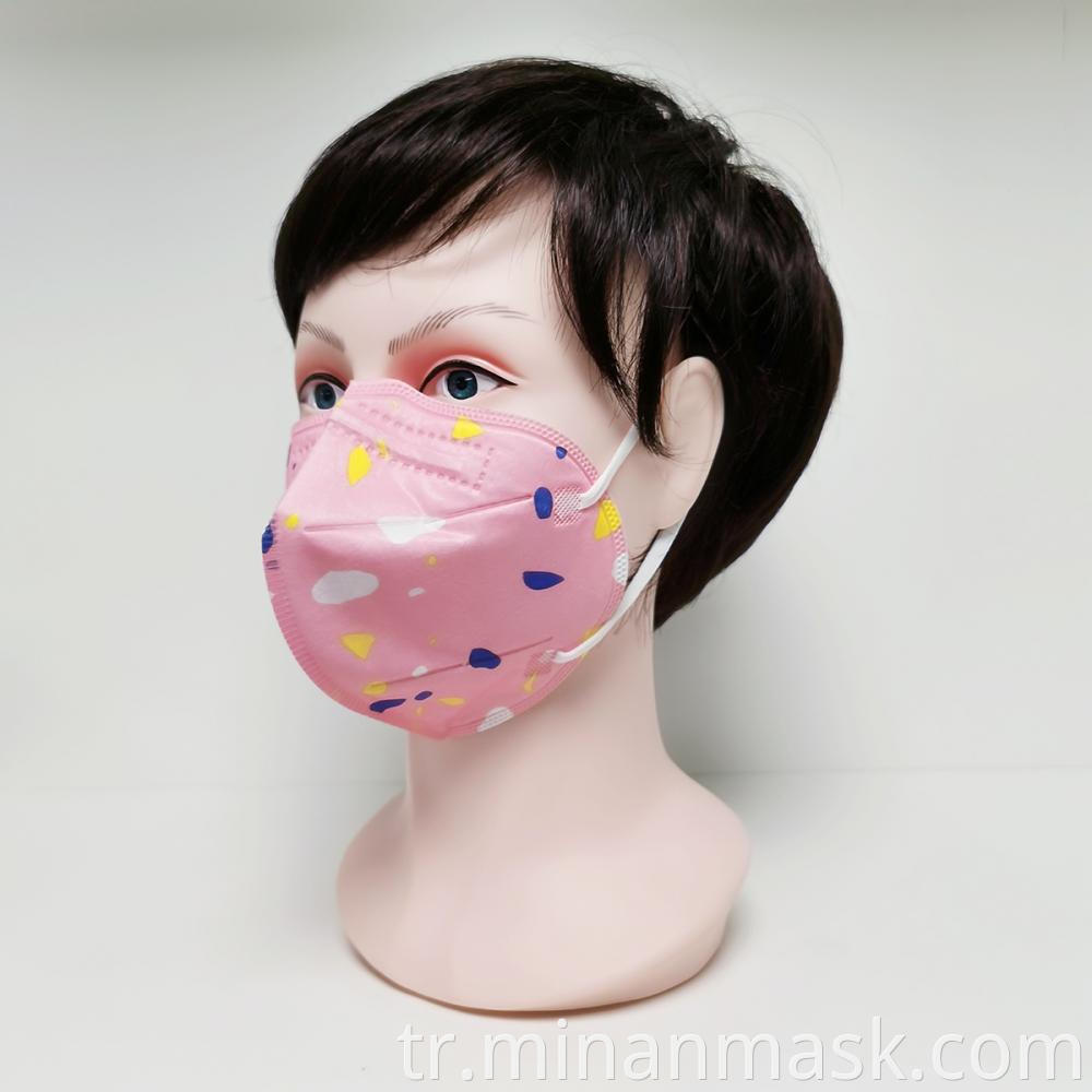 283 1 Pink Pattern Mask